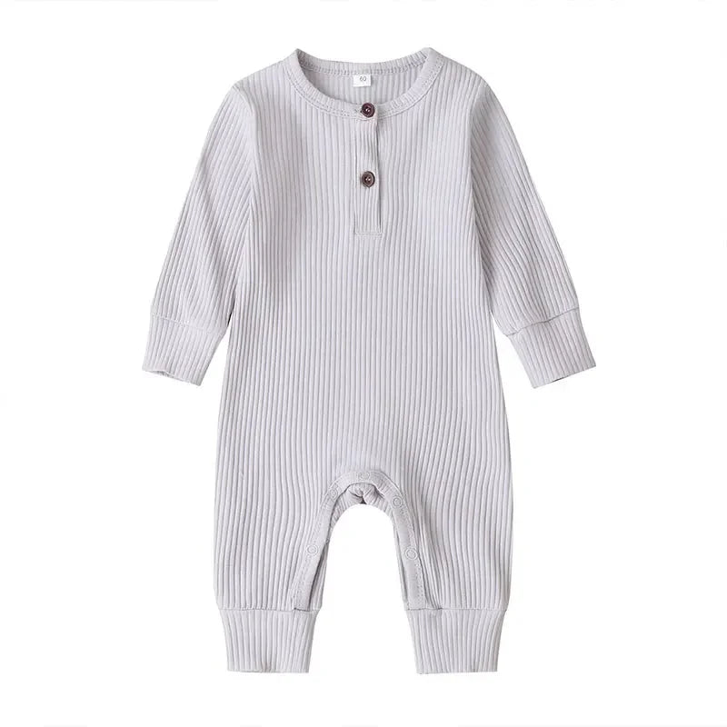 CozyNest – Autumn Cotton Romper for Newborns